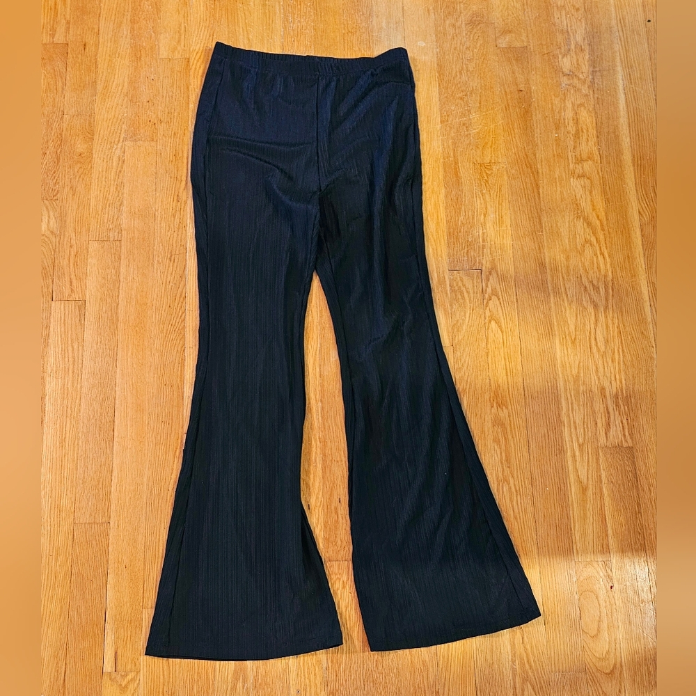 Shein Black Wide Legged Pants sz lg